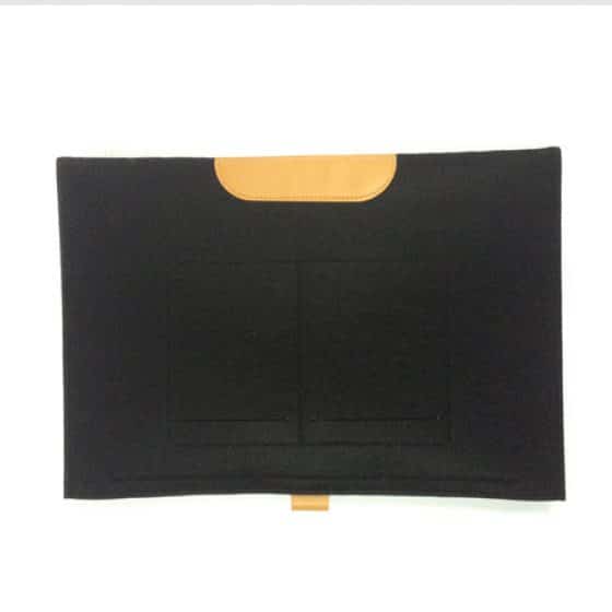 Sacoche – Pochette Protection Feutre de Laine Noir 13 Pouces