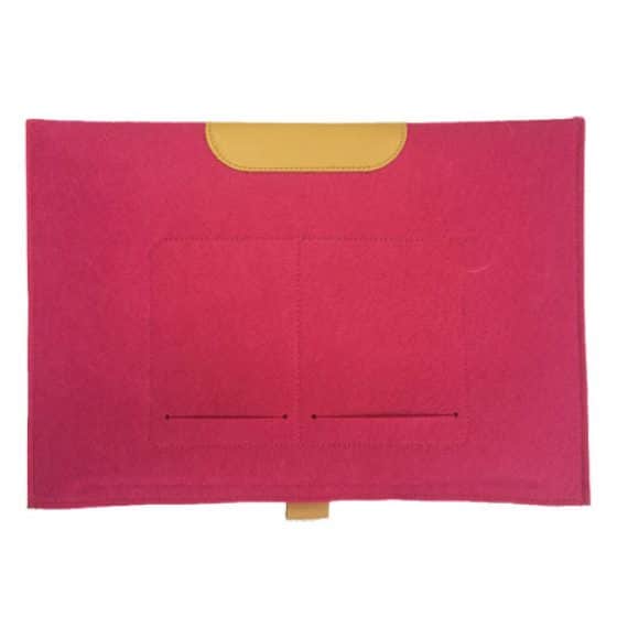 Sacoche – Pochette Protection Feutre de Laine Rose 11 Pouces