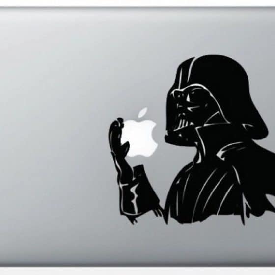 Stickers « Dark Vador Star Wars » pour Macbook 13 pouces