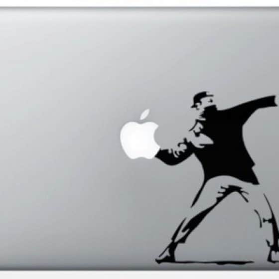 Stickers « Jet de Pomme » pour Macbook 15 pouces