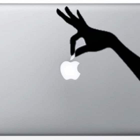 Stickers « Main » pour Macbook 17 pouces