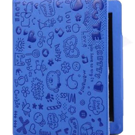 Coque Ipad Cuir Bleu
