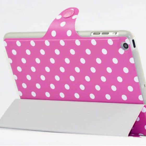 Coque Ipad Mini Petit Pois Rose