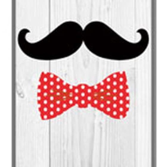 Coque Moustache Noeud Papillon