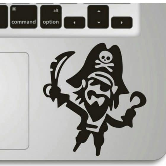 Stickers Trackpad Capitaine Crochet