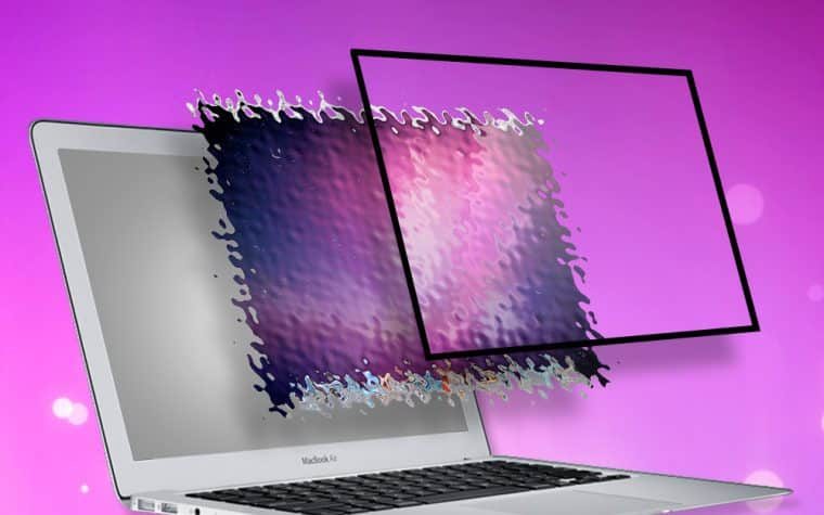 Ecran mac cassé