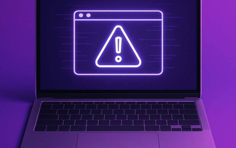 application MacBook qui plante