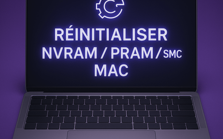 réinitialiser nvram pram smc mac