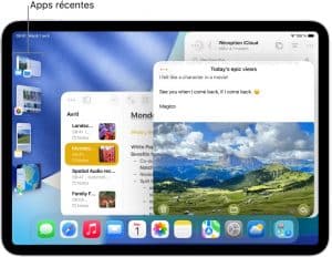 Apps au premier plan