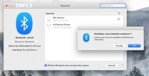 Désactiver Bluetooth