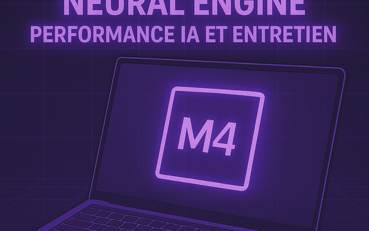 MacBook Pro M4 Neural Engine performance IA et entretien
