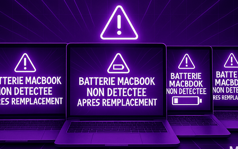 batterie MacBook non détectée après remplacement