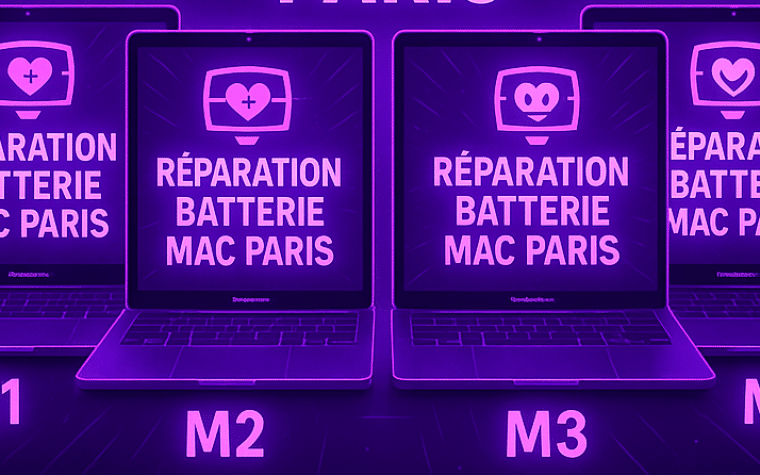 réparation batterie Mac Paris