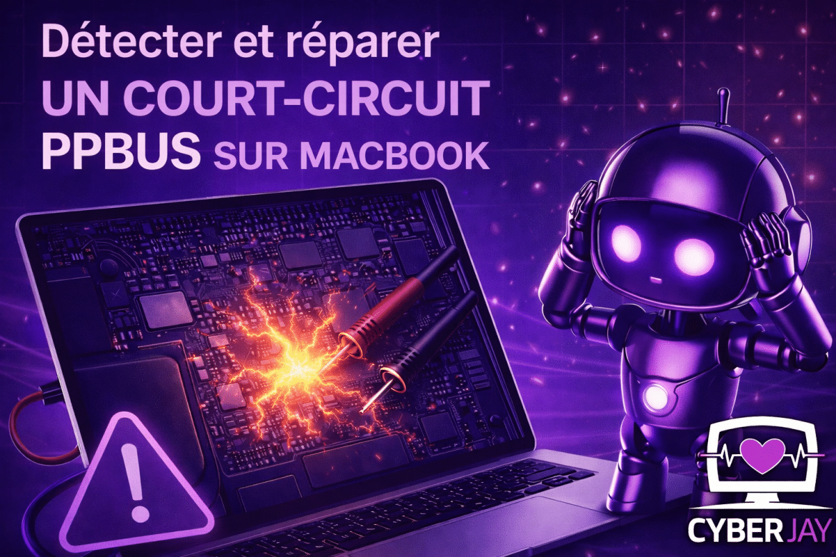 Carte mère MacBook : détecter et réparer un court-circuit PPBUS