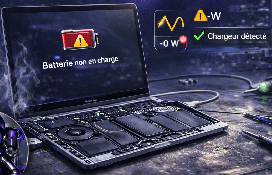 Chargeur reconnu mais batterie bloque sur MacBook Chargeur reconnu mais batterie bloque sur MacBook