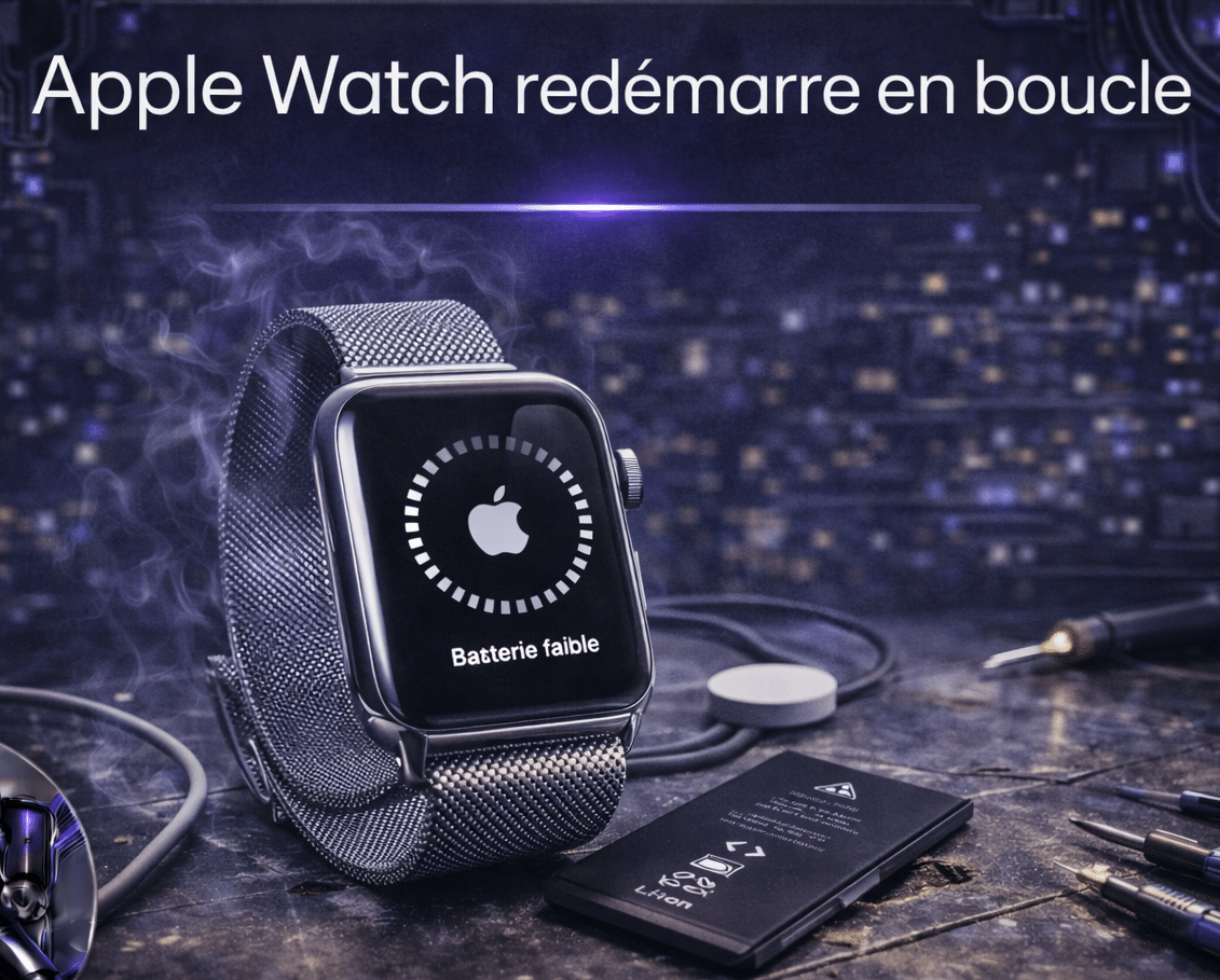 Apple Watch redémarre en boucle : causes et solutions.