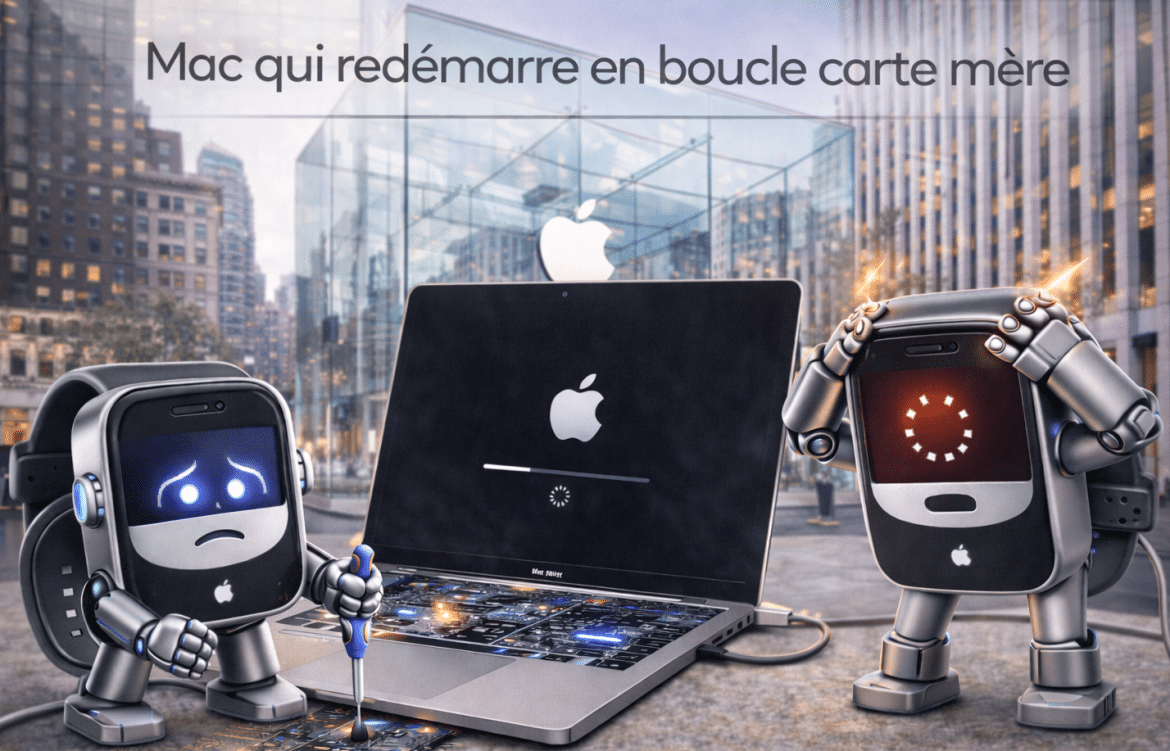 Mac qui redémarre en boucle : logiciel ou carte mère ?