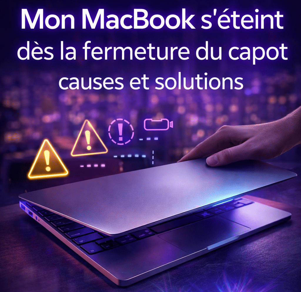 MacBook s’éteint à la fermeture du capot.