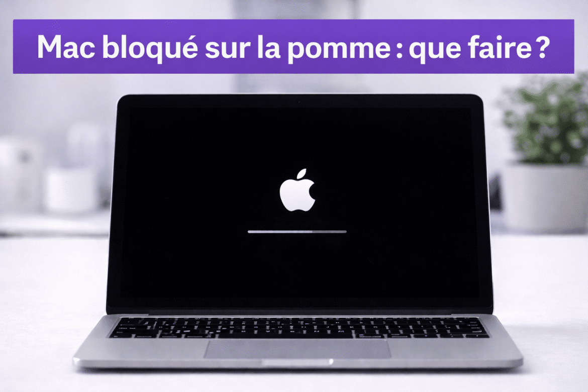 Mac bloqué sur la pomme : que faire ?