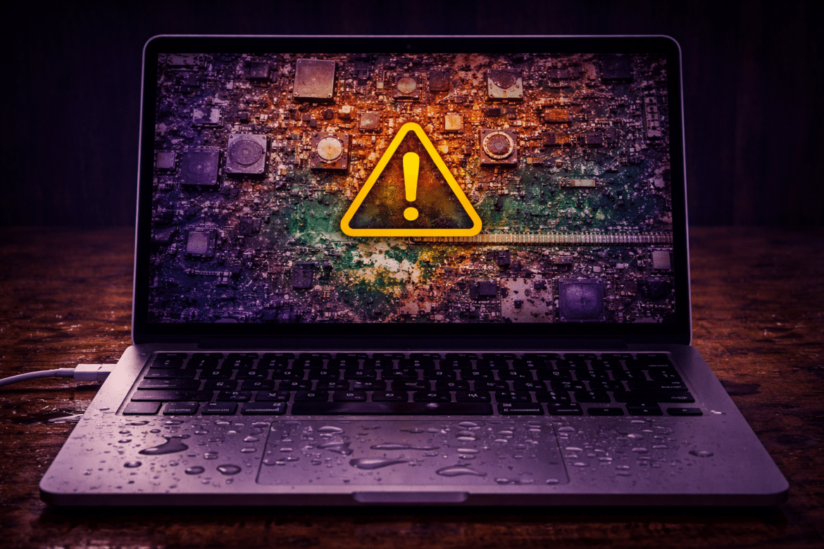 Liquide sur MacBook : quel délai avant l’oxydation ?