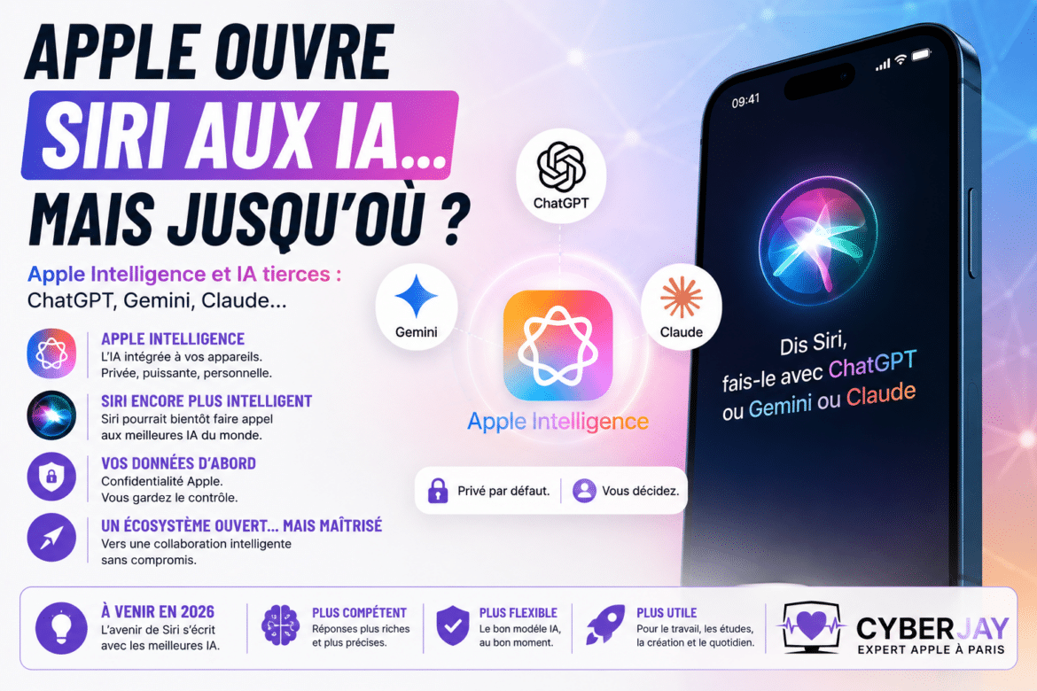 Apple ouvre Siri aux IA… mais jusqu’où ?