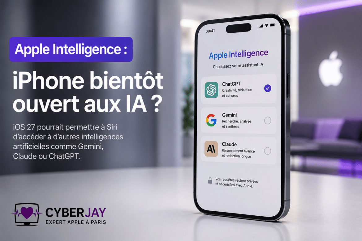 Apple Intelligence : iPhone bientôt ouvert aux IA ?