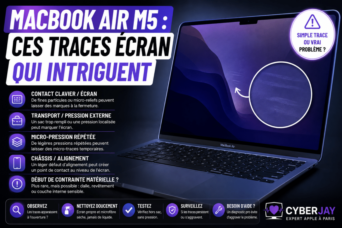MacBook Air M5 : ces traces écran qui intriguent