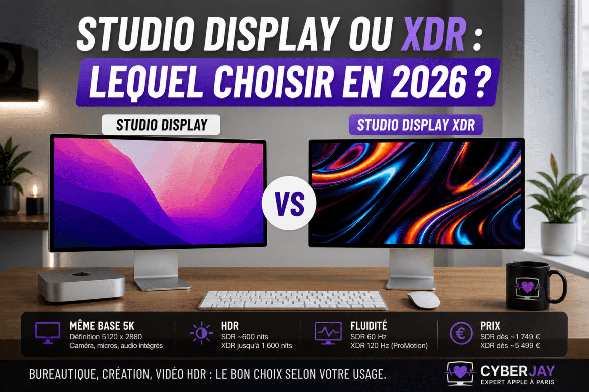 Studio Display ou XDR : lequel choisir en 2026 ?