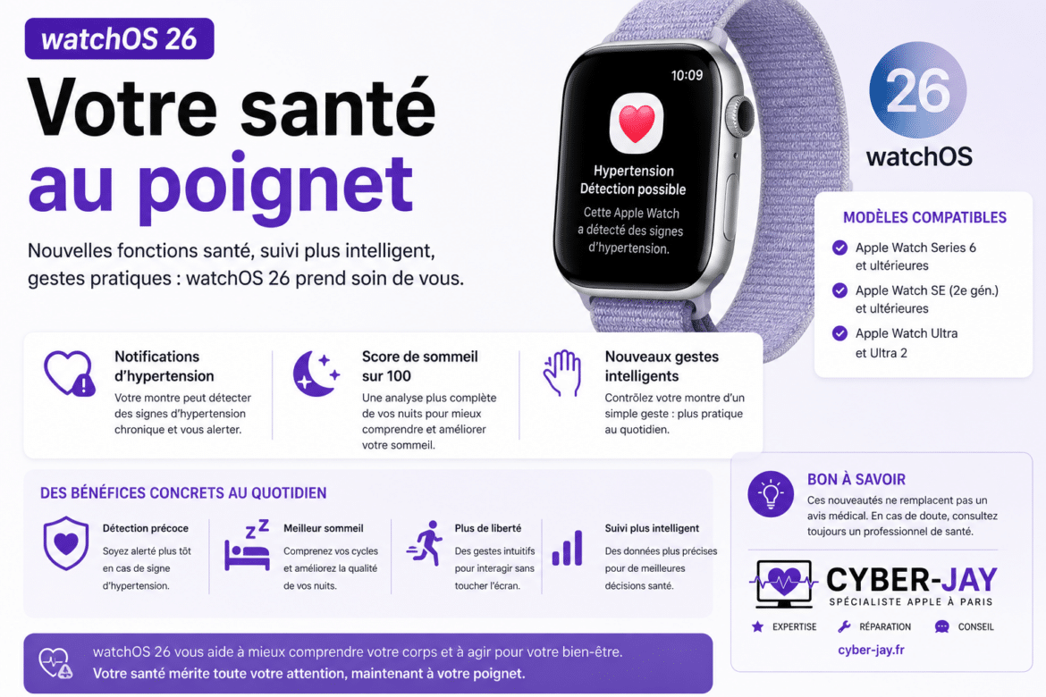 watchOS 26 : votre santé au poignet
