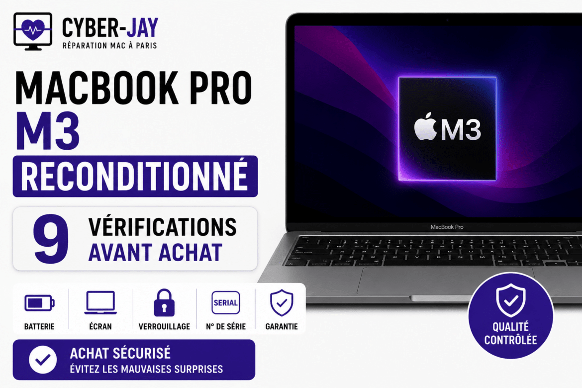MacBook Pro M3 reconditionné : vérifiez avant d’acheter