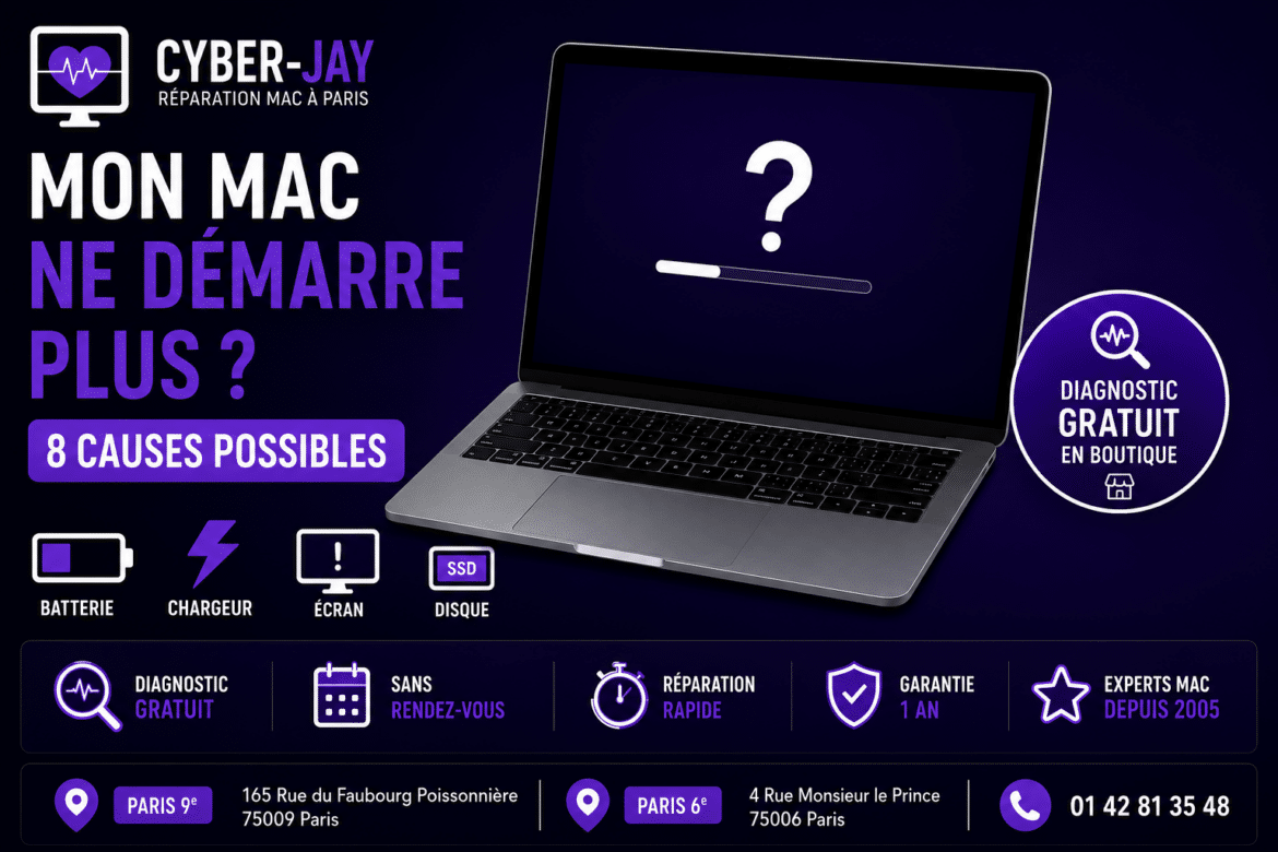 Mon MacBook ne démarre plus : les 8 causes possibles