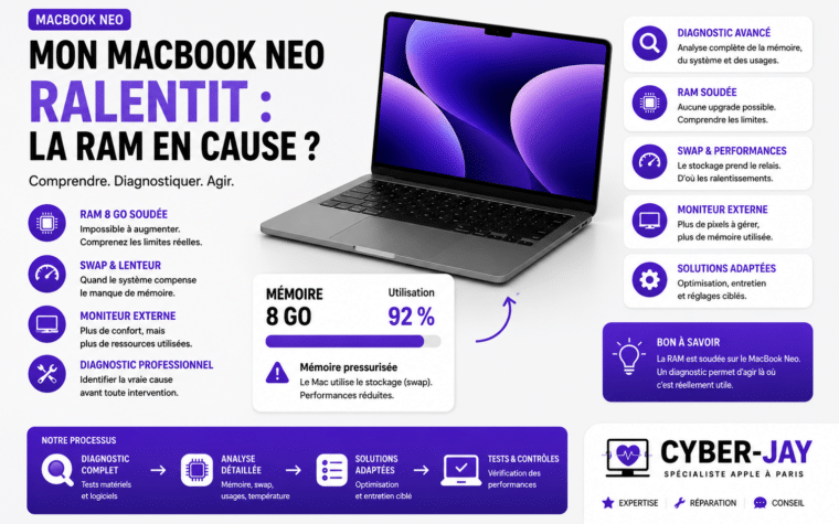 Mon MacBook Neo ralentit - la RAM en cause ?