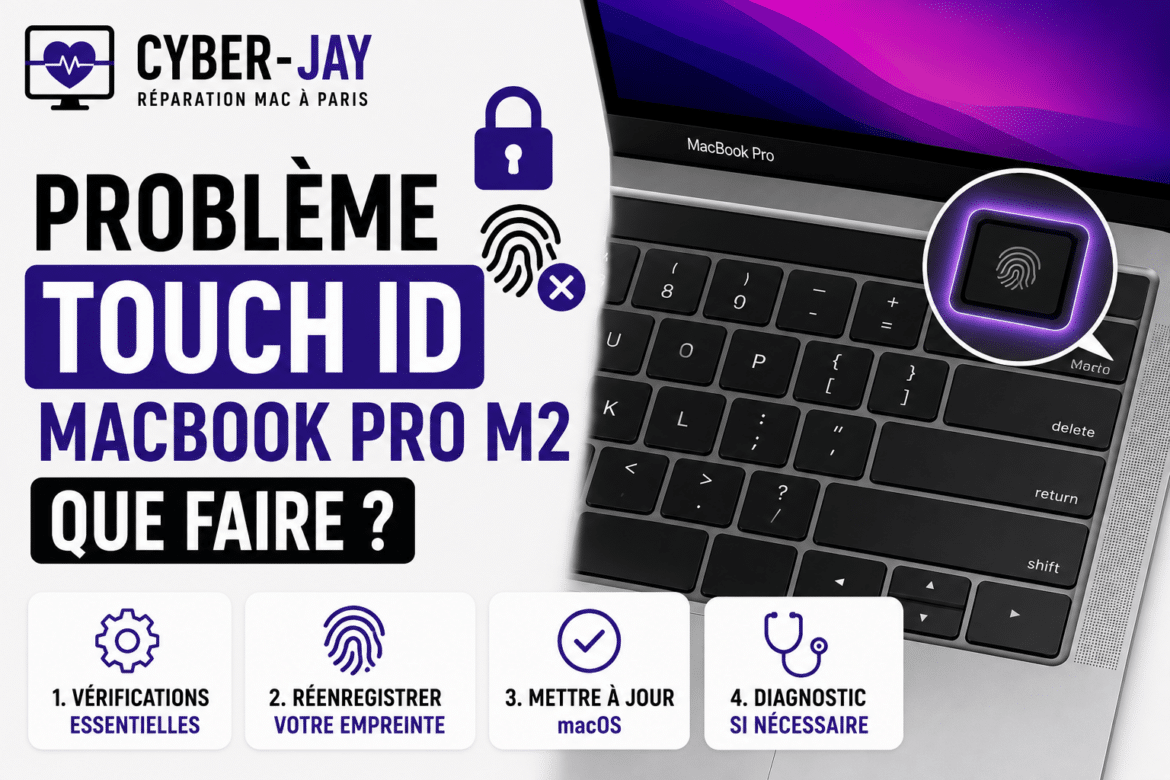 Problème Touch ID MacBook Pro M2 : que faire ?