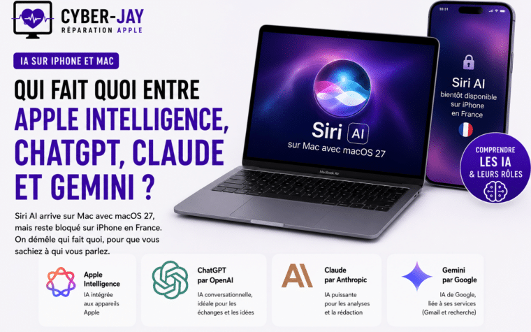 apple intelligence chatgpt claude gemini différence