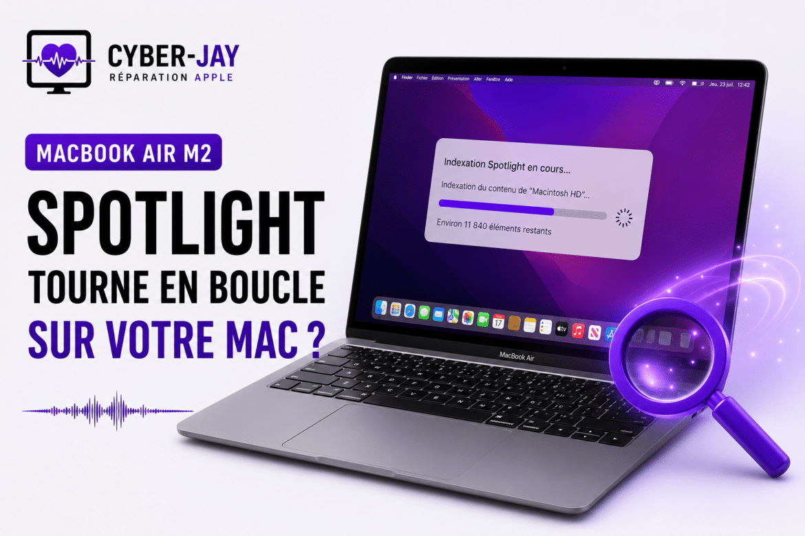 Spotlight tourne en boucle sur votre Mac ?