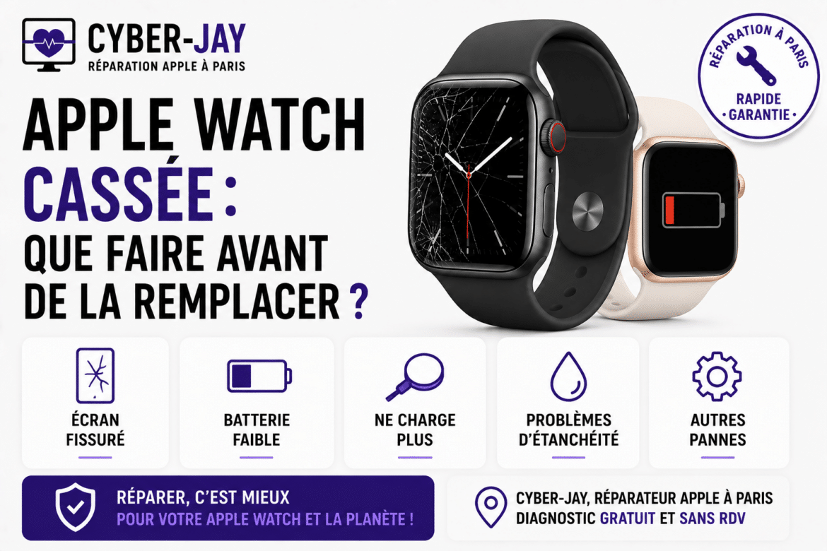 Apple Watch cassée : que faire avant de la remplacer ?