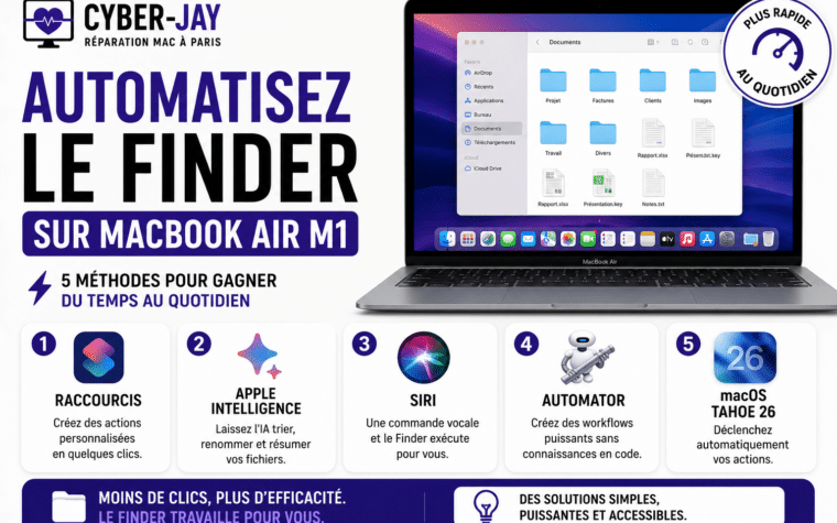 automatiser Finder MacBook Air M1