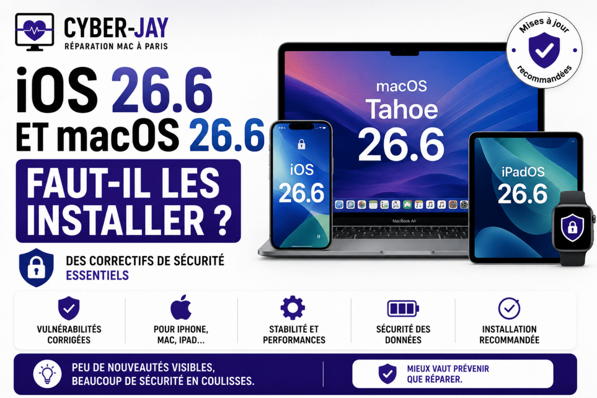 iOS 26.6 et macOS 26.6 : faut-il les installer ?