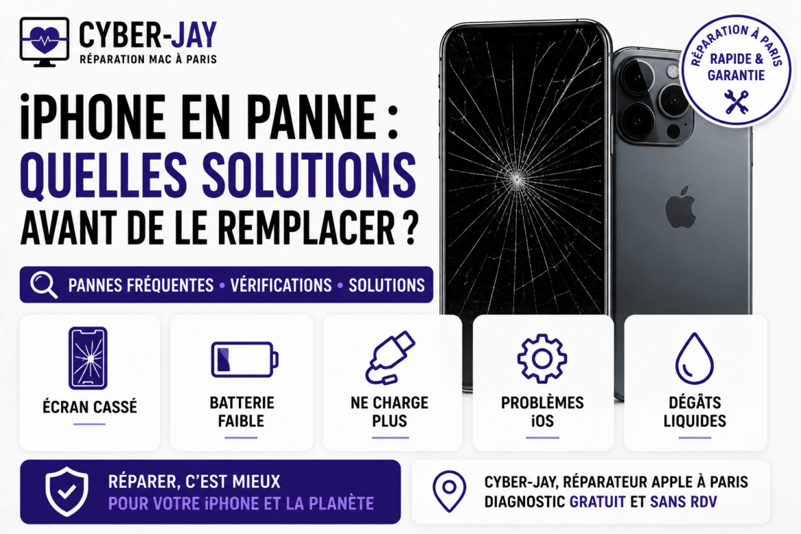 iPhone en panne : quelles solutions avant de le remplacer ?