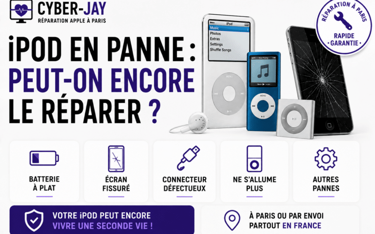 réparer iPod en panne