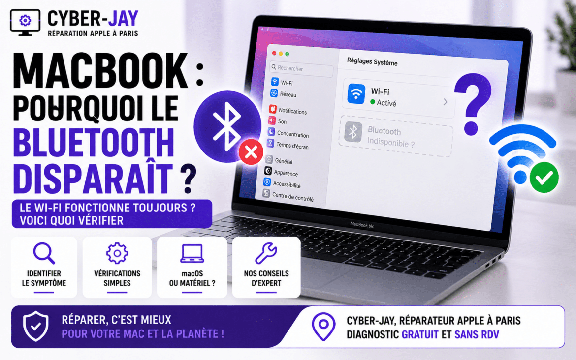 MacBook : pourquoi le Bluetooth disparaît ?