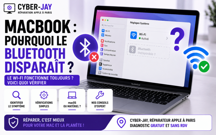 MacBook : pourquoi le Bluetooth disparaît ?