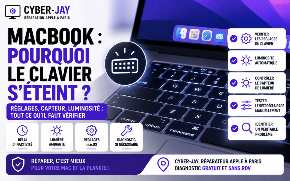 MacBook : pourquoi le clavier s’éteint ?