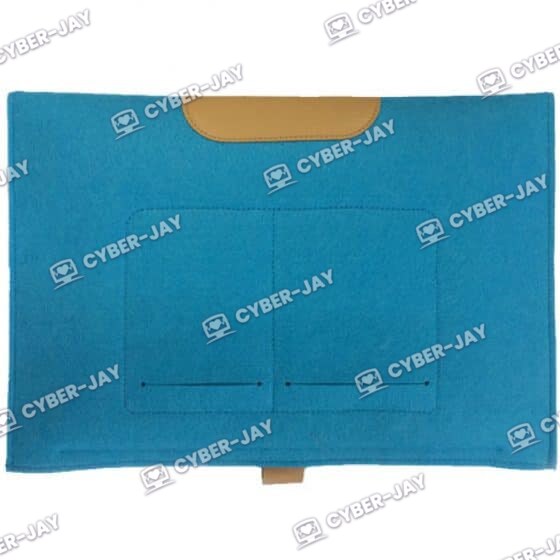 Sacoche – Pochette Protection Feutre de Laine Bleu 15 Pouces