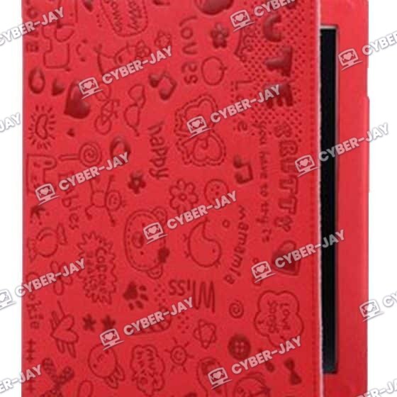 Coque iPad Cuir Rouge