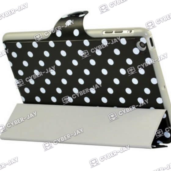 Coque iPad Mini Petit Pois Noir