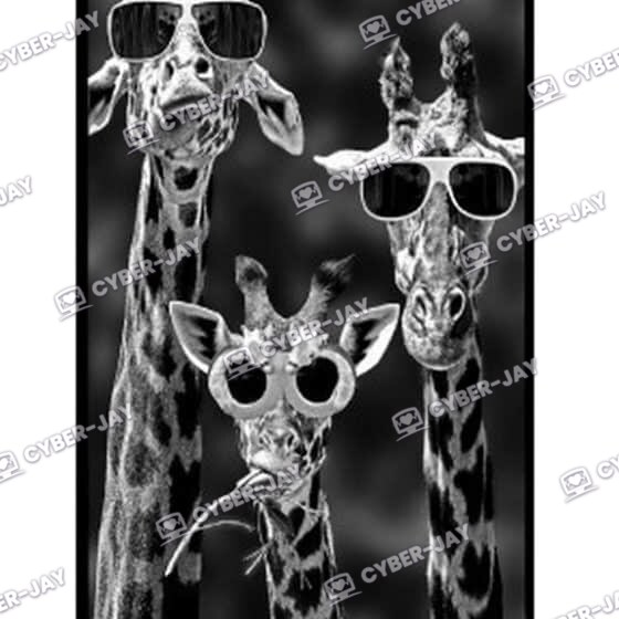 Coque Girafe N&B